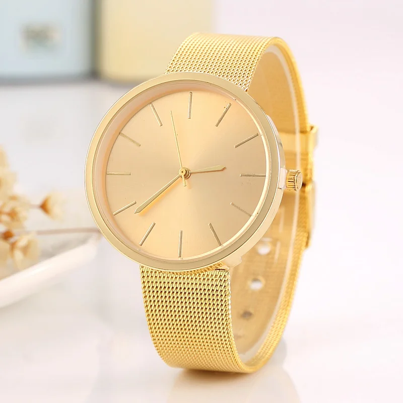 

Rose Gold Watch Women Watches Geneva Famous Brands Rhinestone Ladies Dress Quartz Mesh Stainless Steel Strap Wristwatch Clock