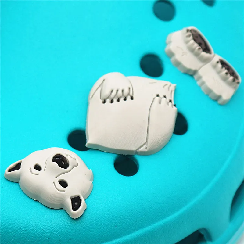 3 шт. набор обуви украшения новинка милые ПВХ Животные 3D полярный медведь садовая обувь аксессуары КРОК пряжки очаровательные украшения 3D-BJX03 - Цвет: 3Pcs a Set