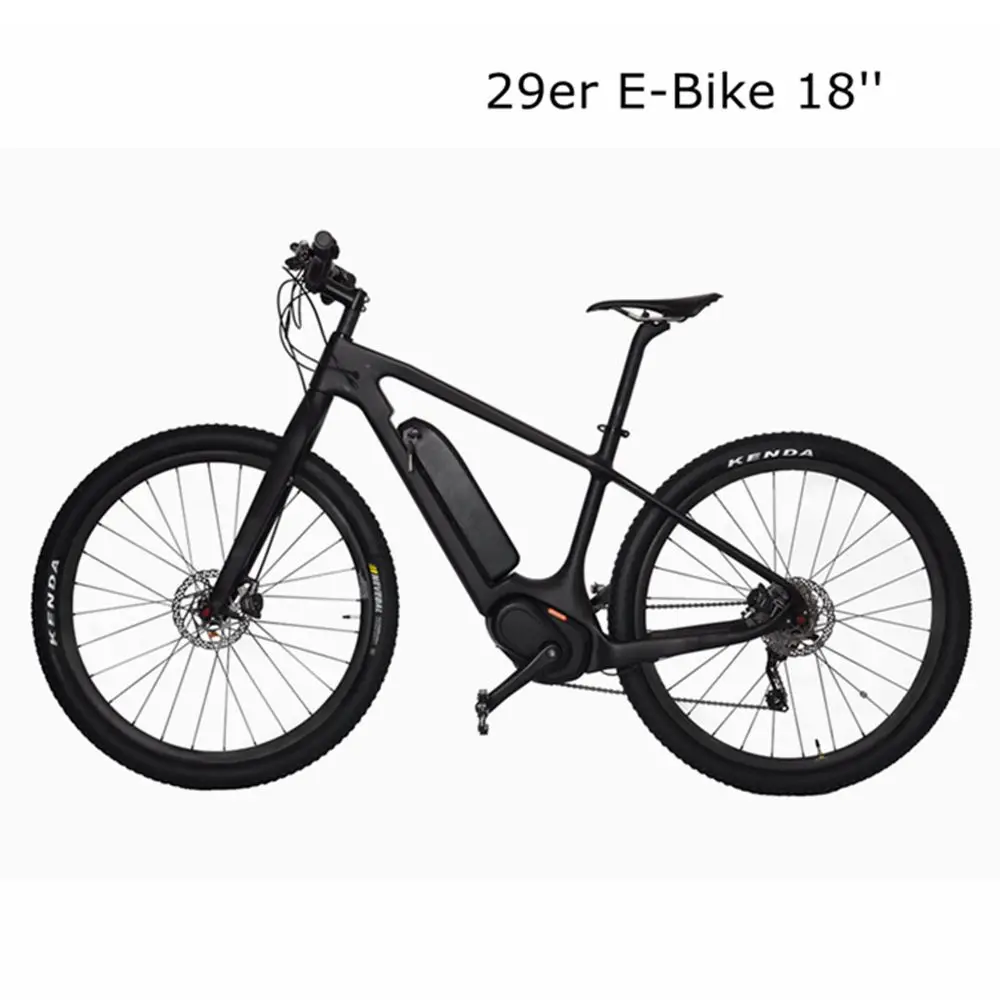 Perfect 29er E Bike 18" carbon frames MTB motor wheel Electric Mountain Bicycle 36V 250W Bafang UD matt 0