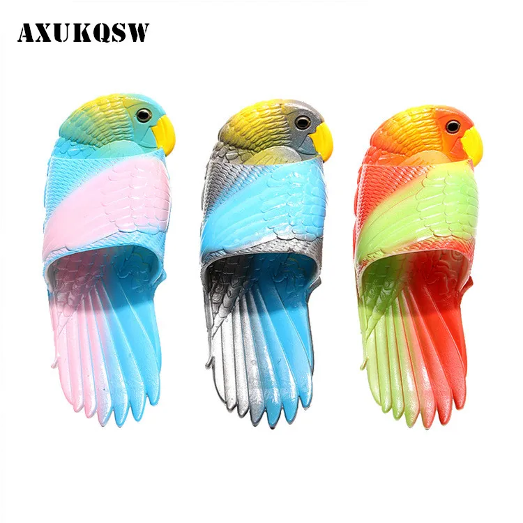 

New sandals and slippers women's indoor outdoor flip flops beach shoes new net red parrot casual flower slippers chanclas mujer