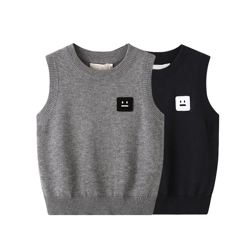 

2018 Spring Children's Vests 3 Colors Autumn Warm Kids Girls Coats Child Woolen Knitted Waistcoats Baby Outerwear Boys Clothing