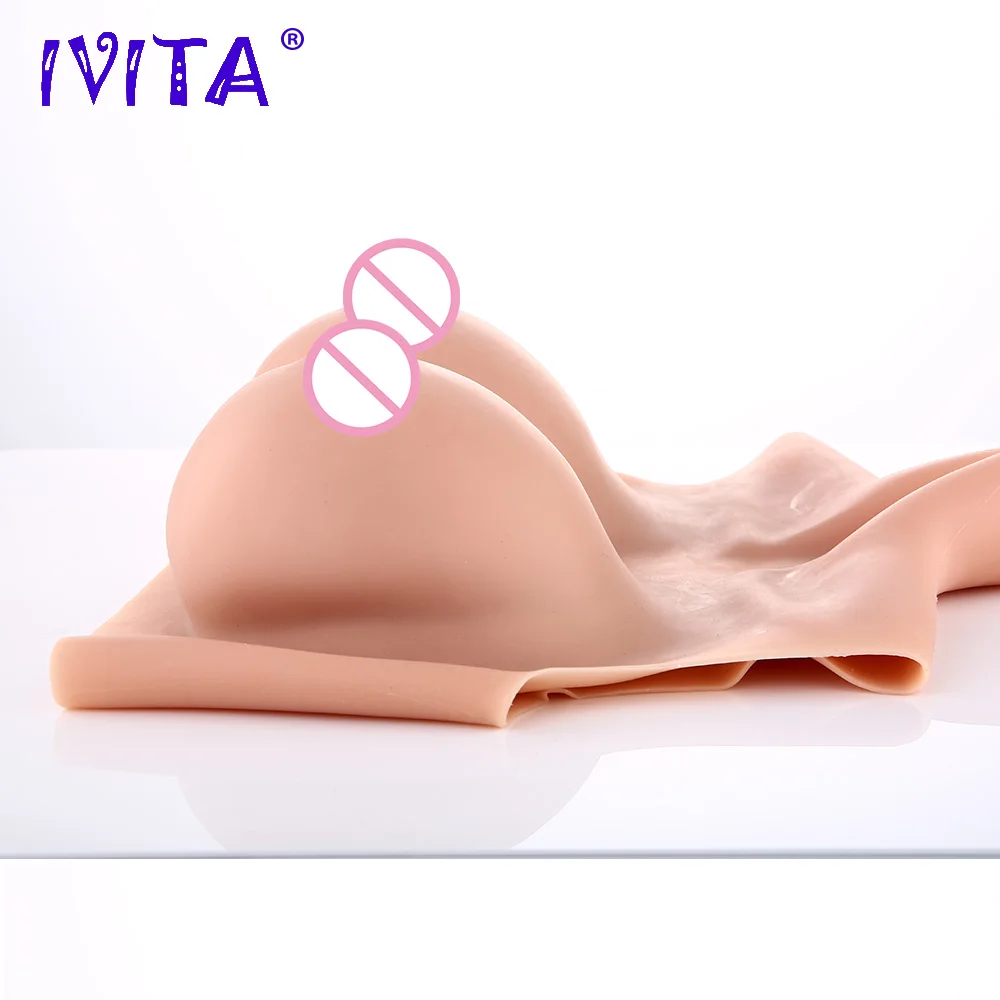 Реалистичная силиконовая грудь IVITA 3300g искусственная для трансвеститов