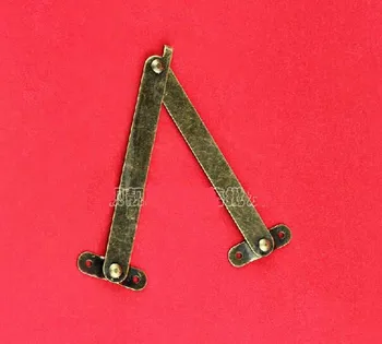 

10pcs/lot Iron box hinge with spring parts/box support hinge
