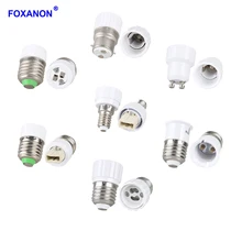 Foxanon 110V 220V E27 к GU10 E14 к E27 E14 к E12 E27 к 2E27 светильник, держатели, Адаптер конвертера, патроны для светодиодный лампы