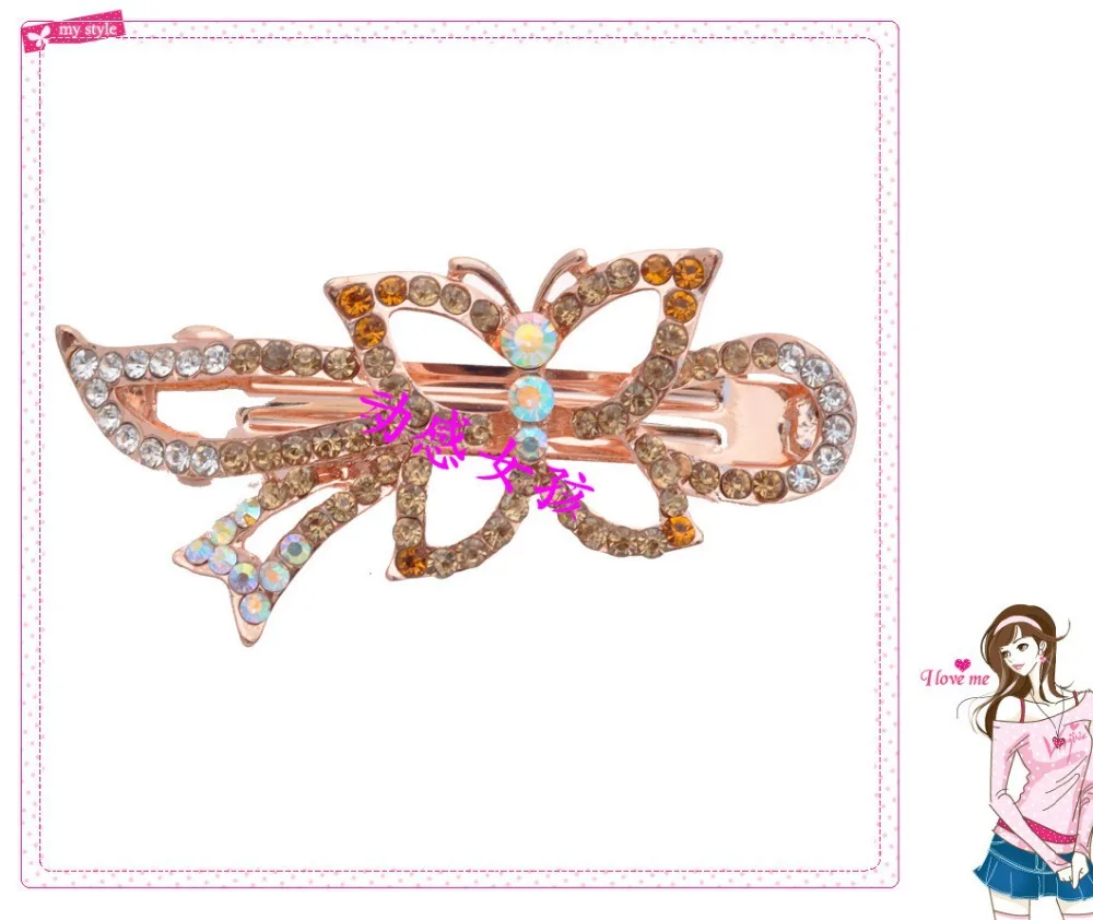 Crystal hair Accessory Hairpin Rhinestone Zircon Clip Pinch Cock Hair Pin Jewelry headwear | Украшения и аксессуары