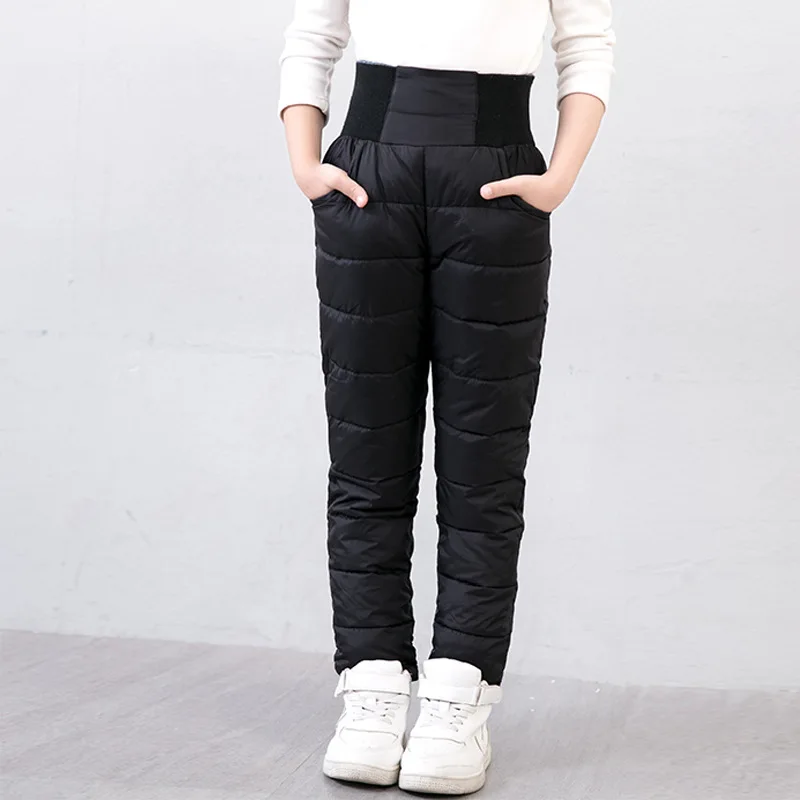 Children-s-down-pants-winter-boys-girls-Elastic-waist-Thick-warm-down-pant-outdoor-kids-Solid (1)
