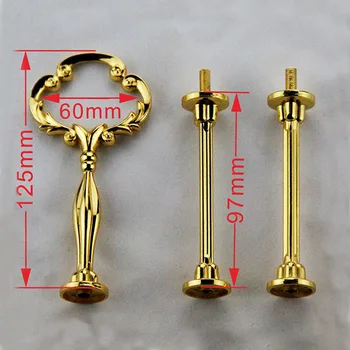 

Best design Best design And New3 Tier Floral Cupcake Plate Cake Stand Fitting Handle (Golden)