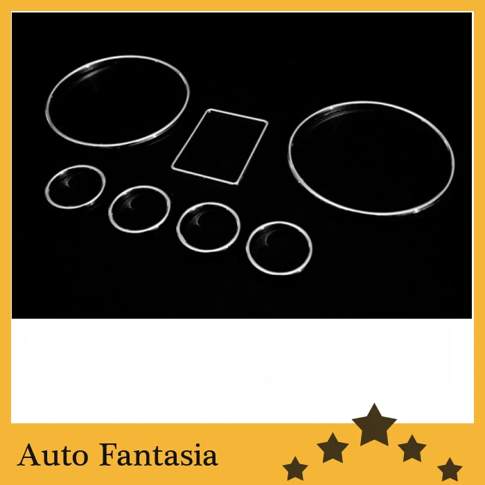 Chrome dash gauge ring set for Audi a6 c5-in Chromium