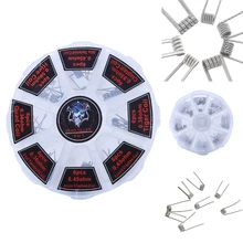 Ect 48 pçs/set pré construído bobinas rta rda plana torcido fundido clapton quad colmeia alienígena