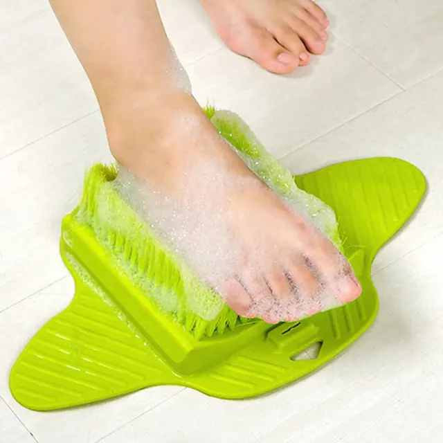 Foot Massage Brush Relax Relief Scrub Massager Spa Shower Feet Care