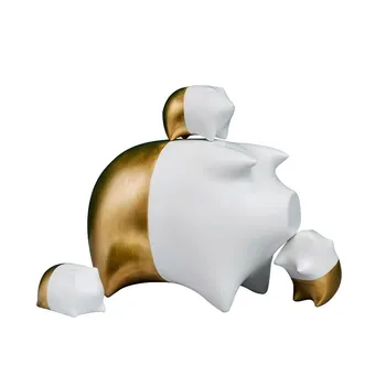 

Nordic Style Pig Figurine Statue Animal Cute Art Sculpture Resin Crafts Home Decoration Ornament Wedding Gift R849