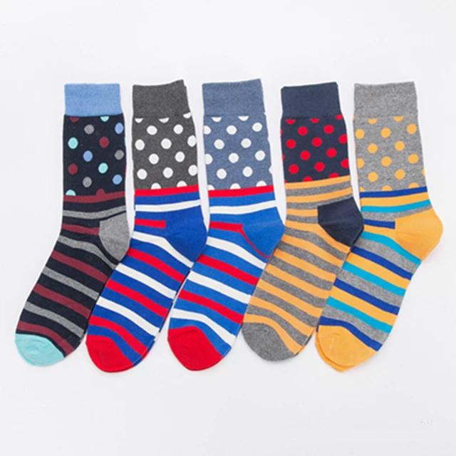 HSS Colorful Cotton Men s Socks Happy Funny Sock Hip Hop Street Style 