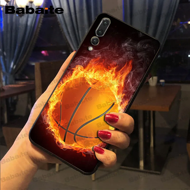 burning Basketball sport field