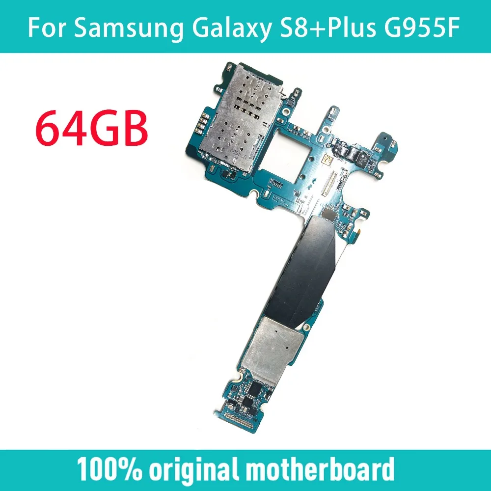 

Original 64GB Motherboard Unlocked Main Motherboard Replacement For Samsung Galaxy S8+Plus G955F Testing Good