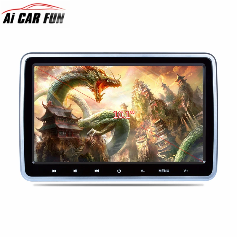 

10.1 Inch 1024*600 TFT LCD Screen Car Headrest Monitor DVD Player USB/SD/HDMI/FM/Wireless Games Function without Headphone