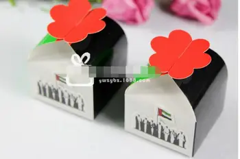 

500pcs/lot fedex fast free shipping UAE Wedding Box Party Arab Candy Box Favor Gift Boxes Arabic Packaging Chocolate wedding Box