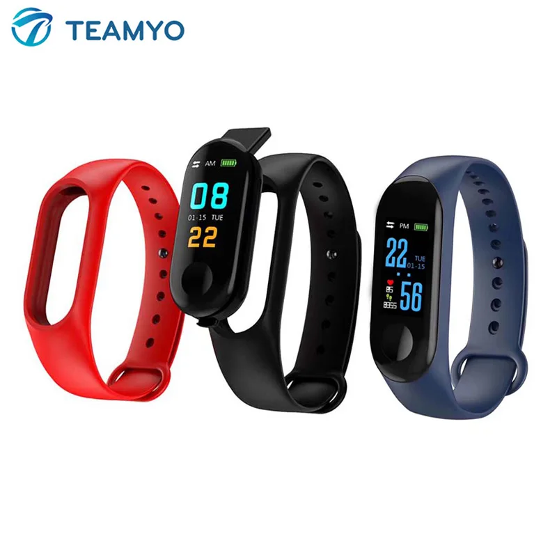 

M3 Color IPS Screen Smart band Fitness Bracelet IP68 Waterproof Blood Pressure Oxygen Tracker Sport Watch for Women Men watches