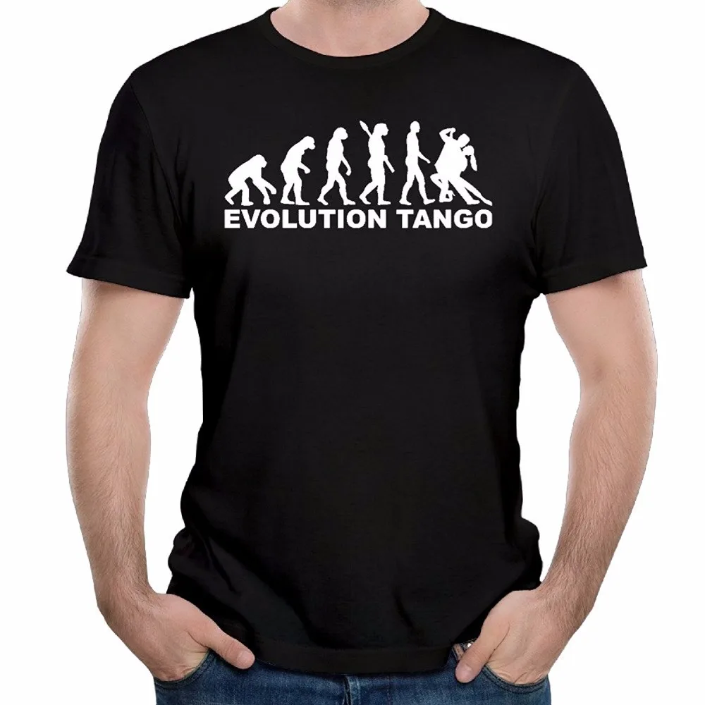 

Men Tees Summer T Shirt Men Short Sleeve T-Shirt Evolution Tango Cotton Premium slim Tee shirt plus size