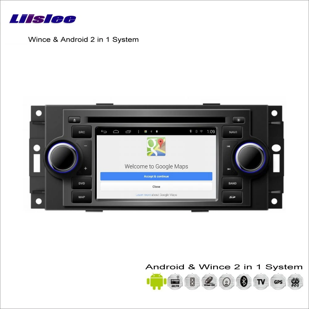Flash Deal Liislee Car Android For Jeep Grand Cherokee / Compass / Commander Radio DVD Player GPS Nav Navigation Audio Video Stereo System 4