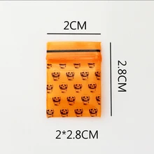 Лидер продаж 300 шт./лот мини самозапечатывающийся пакеты с застежкой zip-lock 2x2,8 см оранжевый Ziplock мешок пользу Подвески подарок ювелирных изделий мешки для упаковки