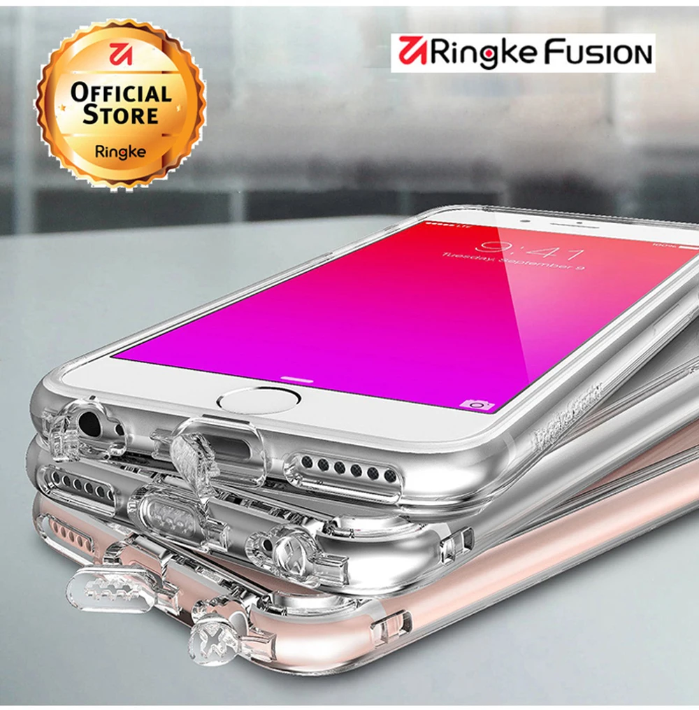 Ringke Fusion чехол для телефона для iphone 6 Чехол прозрачный жесткий чехол и Гибкая ТПУ Рамка для iphone 6 Plus чехол и 6S Plus чехол