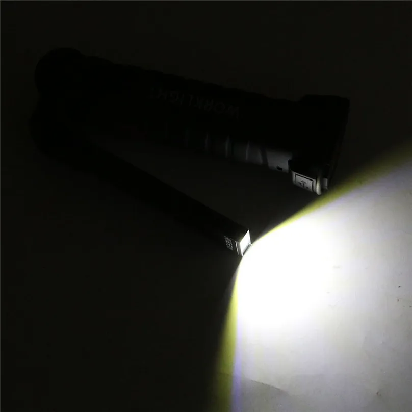 New Flashlights COB+LED light USB Rechargeable Magnetic Torch Flexible Inspection Lamp Cordless Worklight #3F22 (3)