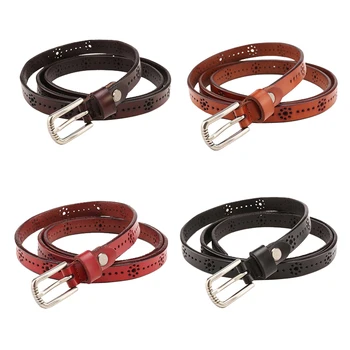 

10PCS/LOT SINGYOU Ladies leather belts fashion pure leather leisure hollowed flower belts women's trousers belts wholesale