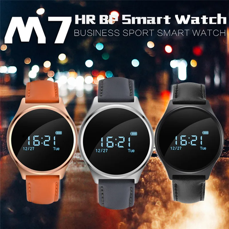 

M7 Heart Rate Monitor Bluetooth 4.0 Wristband Fitness Tracker Smart Watch Bracelet 0.96 inch OLED Touch screen for Andrews IOS