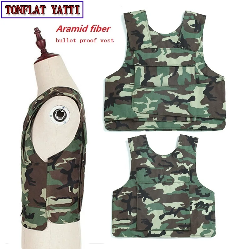 Buy bulletproof vest Aramid nij iiia Camo Military Tactical Army Bullet Proof