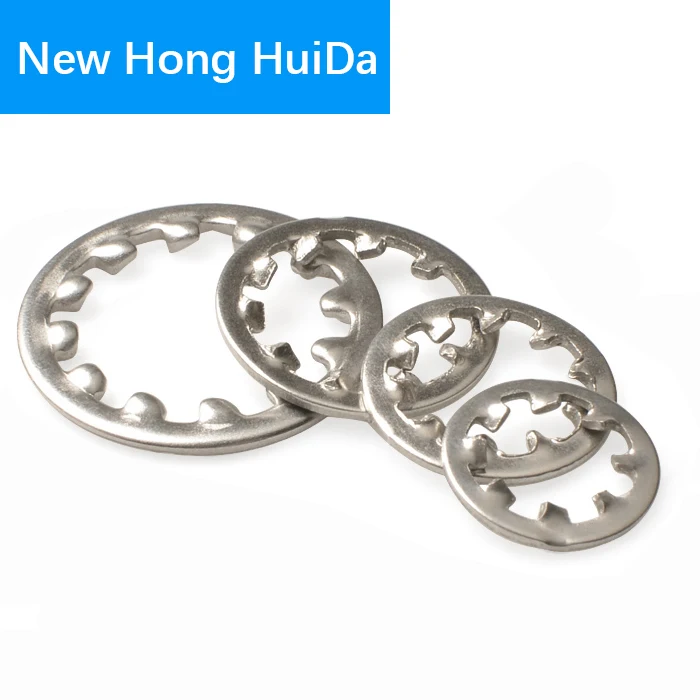 M3// M4// M5// M6// M8// M10// M12 150Pcs 304 Stainless Steel Star Lock Internal Tooth Locking Washers Assortment Kit