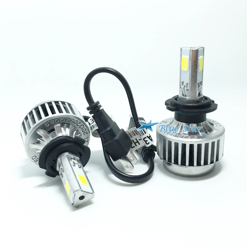 1 pair Automobiles lights 72W 6600LM LED H7 H8 H9 H11 9005/hb3 9006/hb4 6000K COB Car Headlight Bulbs Kit | Автомобили и