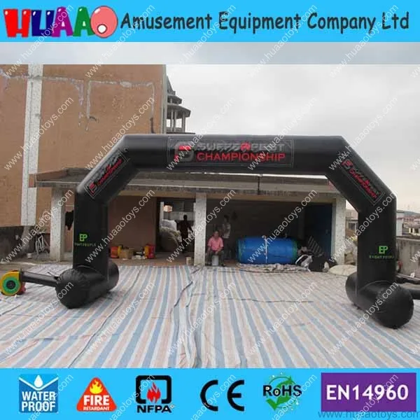 

Commercial PVC Black Inflatable Arch for advertising events(Free blower+free logo)