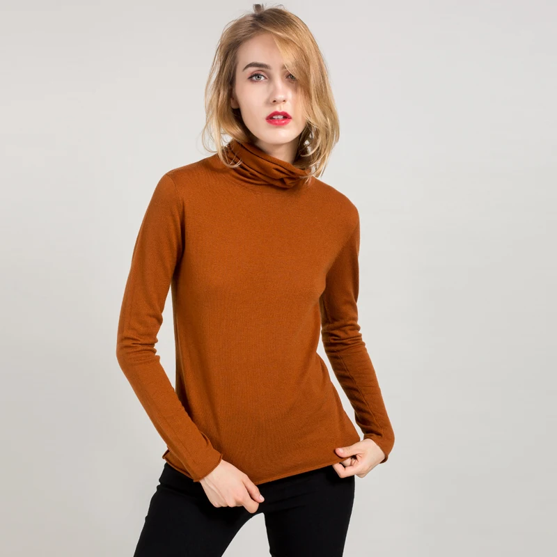 High Quality Cashmere Sweater Women Winter Pullover Solid Knitted ...