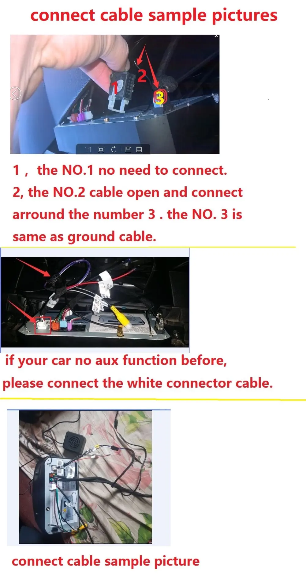 connect cable sample picture