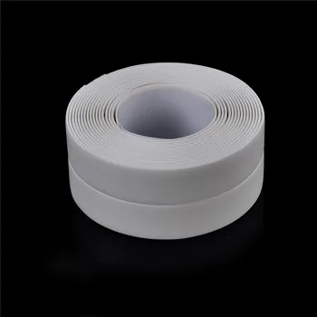 

3.2M Mould proof Bathroom Wall Sealing Strip Self Adhesive Tape Sink Basin Edge Trim