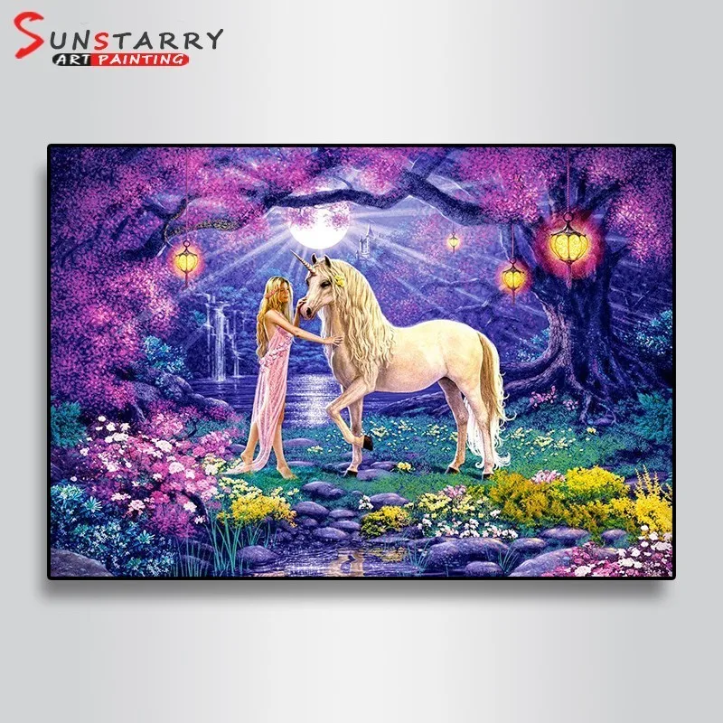 Алмазная вышивка Sunstarry пейзаж никорн красота алмазная живопись крестиком