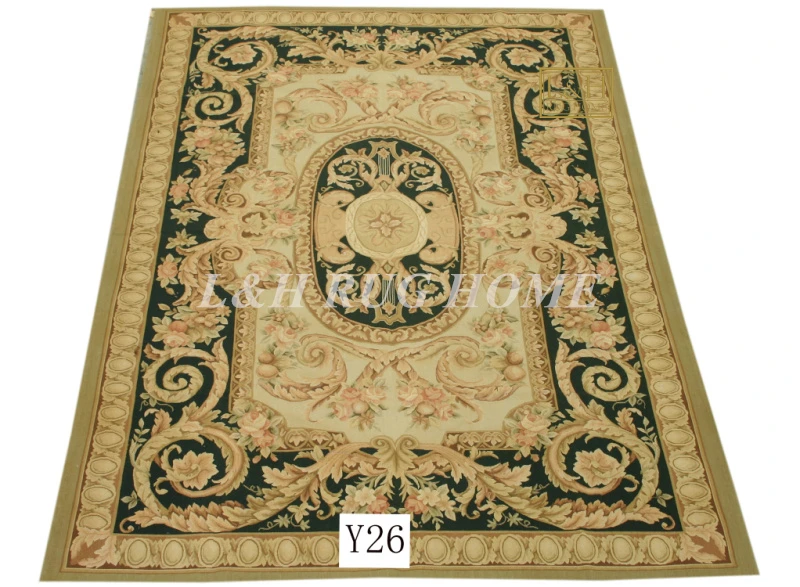 

Free shipping 8'x10' French Aubusson weave rugs handmade aubusson carpets