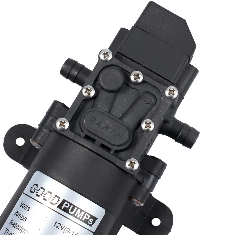 Proster водяной насос с 2 металлическими наконечниками DC 12V 70W 130PSI 6л/мин мембранный