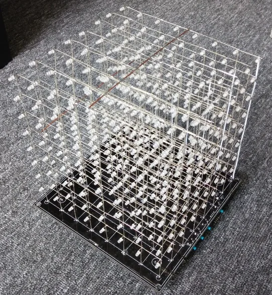 8*8*8 3D светодиодный куб с анимационными эффектами/3D сделай сам assembb подставка в