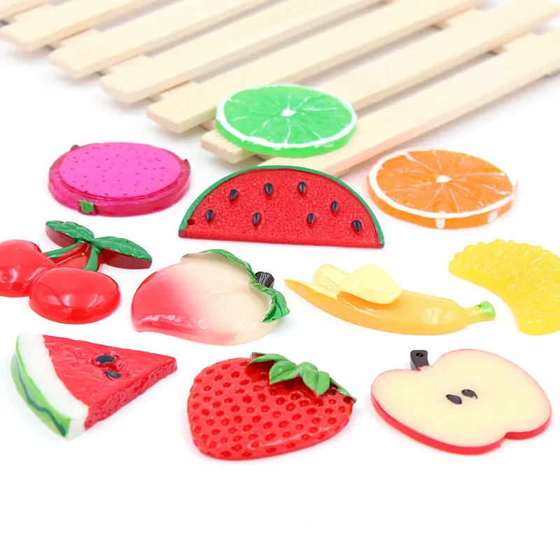 

2PCS Apple Artificial Mini Orange slices Resin Fake Fruit Model Wall Sticker Home Party Kitchen Wedding flowers Decoration