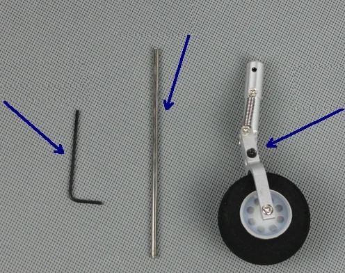 

25g Single Wheel Nose Landing Gear for DIY RC Airplanes