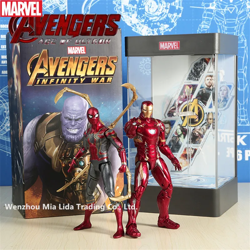 Hasbro Мстители 4 персонажа фильма Железный человек Человек паук Капитан Америка