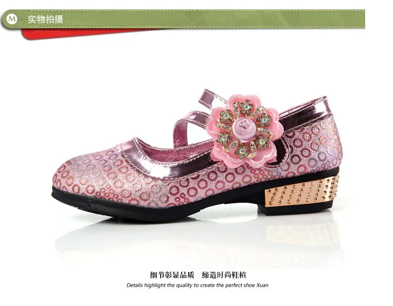 QGXSSHI/Лидер продаж года; обувь принцессы для девочек; летние дышащие сандалии; туфли для девочки со стразами; кожаные сандалии; детская обувь