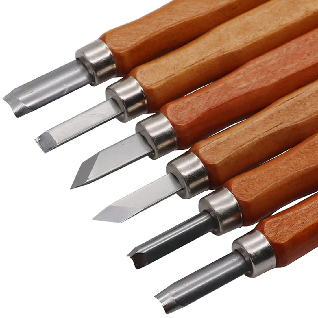 Ручные инструменты 12 шт./компл. резьба по дереву долотом нож для основных резинок ручной работы