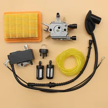 Carburetor Ignition Coil Primer Bulb Air Filter Fuel Hose Tune Up Kit Fit STIHL FS120 FS200 FS250 Trimmer Brushcutter цена Carburetor Ignition Coil Primer Bulb Air Filter Fuel Hose Tune Up Kit Fit STIHL FS120 FS200 FS250 Trimmer Brushcutter цены онлайн
