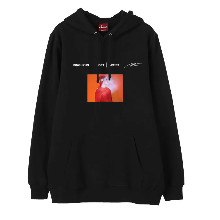 thin SHINee jonghyun памятный альбом поэта художника пуловер с рисунком Толстовка K-POP унисекс флис/тонкий свитшот для мир SHINee - Цвет: thin