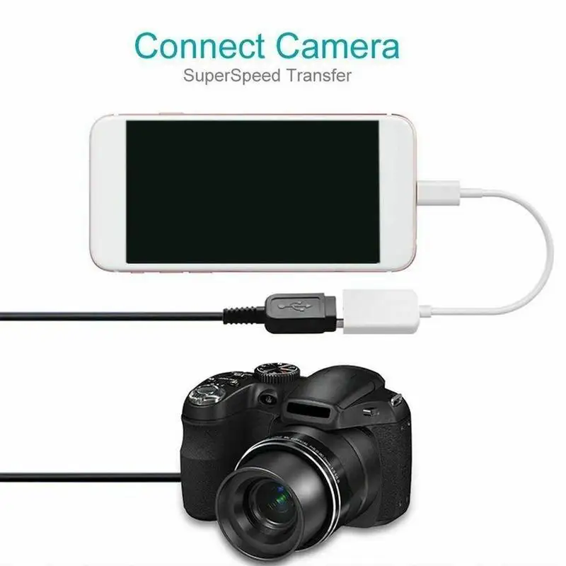 

Otg USB To Camera Adapter For Apple Interface USB Cable Earphones Converter Electric Piano Sound Card For Iphone 7 8 Ios12 Ada