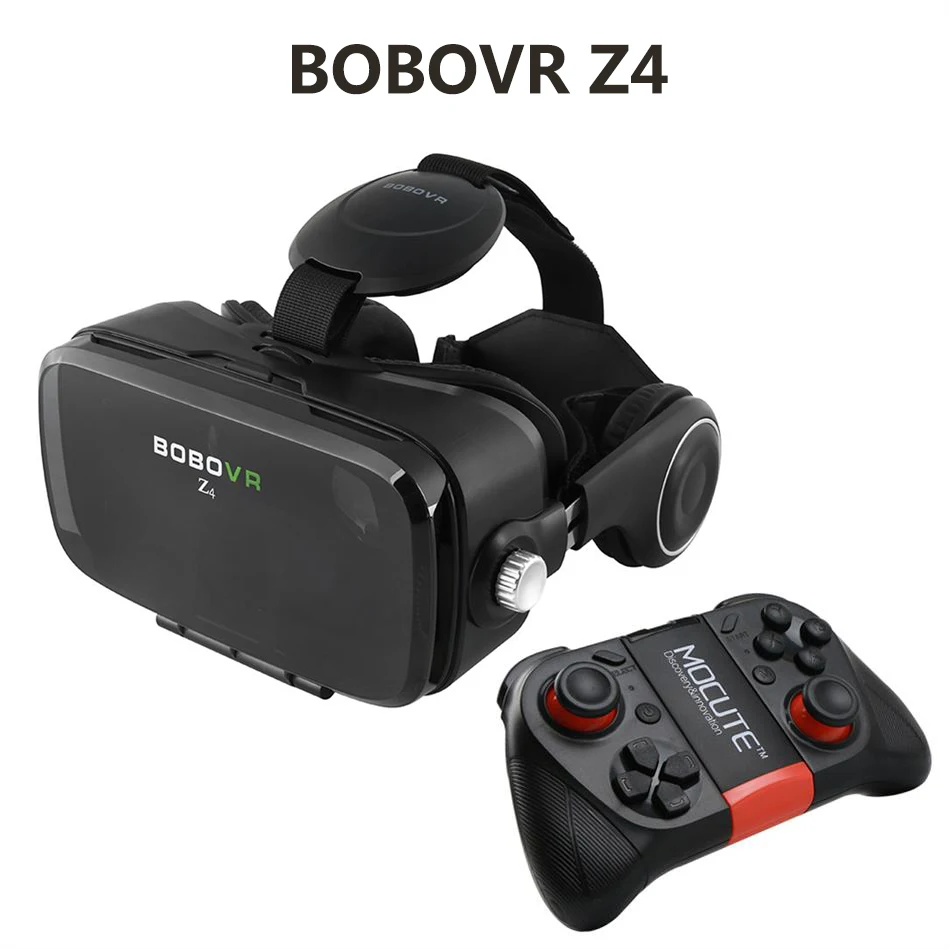 Высокого класса виртуальной реальности BOBOVR Z4 Google Картон 3D Очки виртуальная реальность очки VR Для 4.7-6.2 дюймов Смартфон+ Bluetooth Контроллер+1 Год Гарантии / Первоначально подлинное
