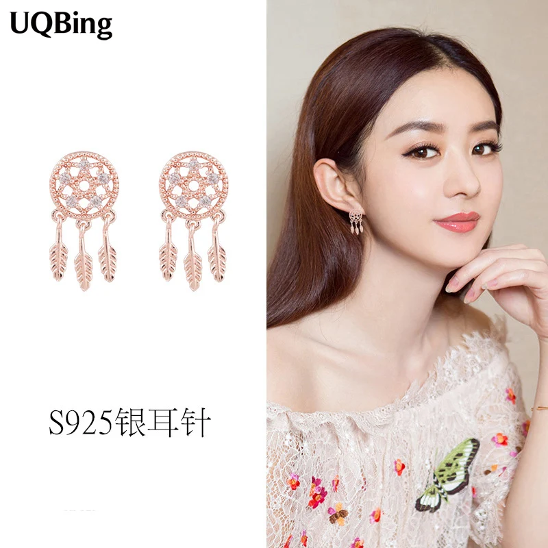 Оптом серебро установленной пробы Ретро Винтажные Ювелирные изделия 925 стерлингового серебра Кристалл кубические серьги-гвоздики Brincos Pendientes de plata