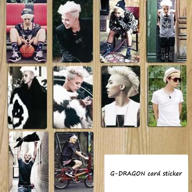 Oppa G-Dragon Park Chanyeol LU HAN Fine Photo Crystal Bus Stickers new 2018 New Card 10 Pieces | Украшения и аксессуары